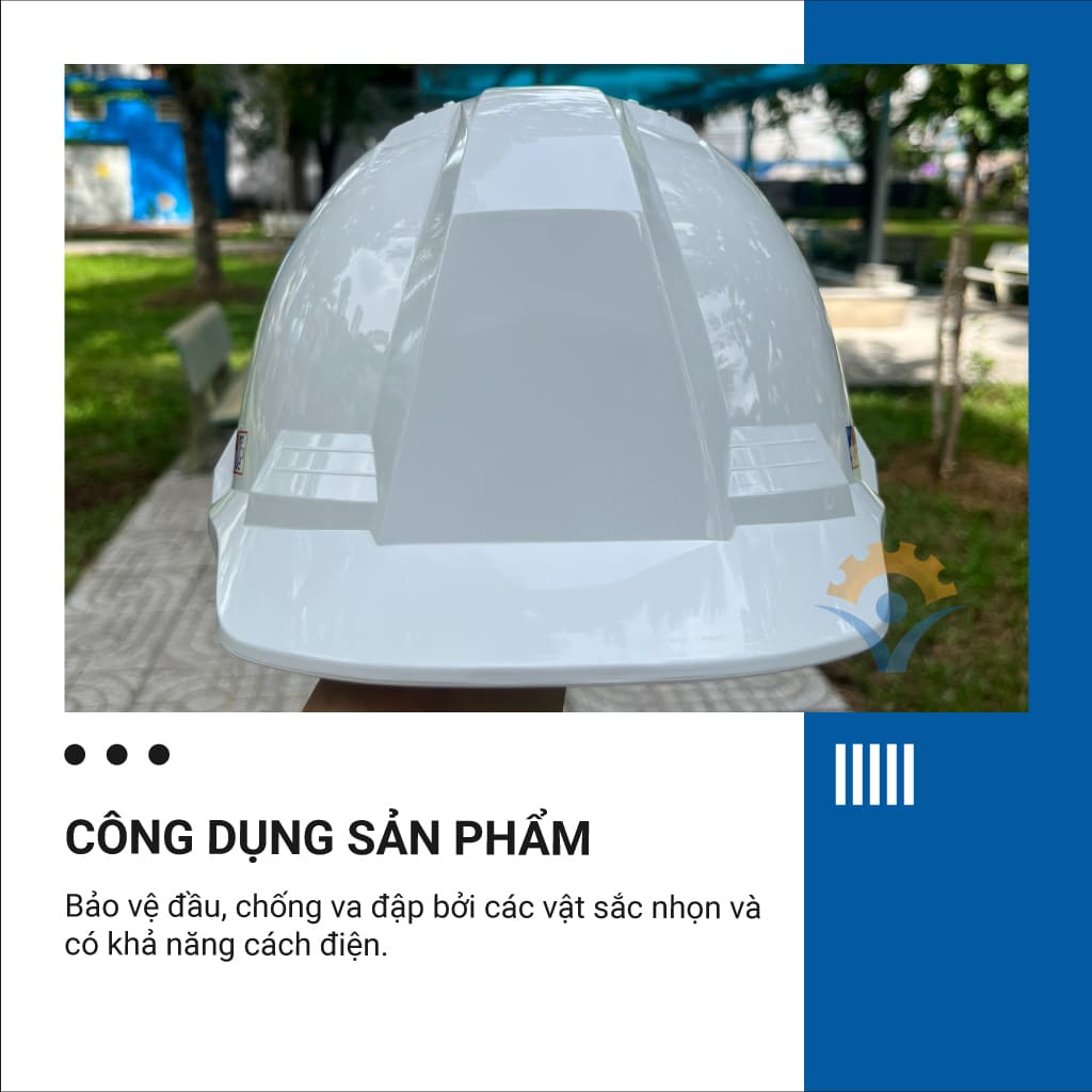 Nón bảo hộ Sseda 4 Hàn Quốc, mũ bảo vệ đầu, chống va đập, có núm vặn - THINKSAFE