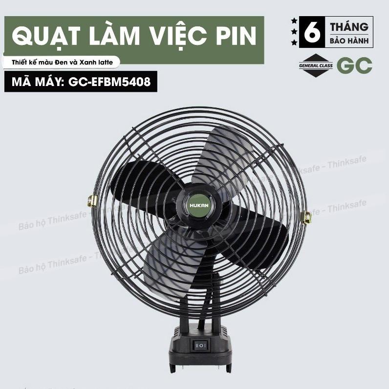 Quạt Làm Việc Dùng Pin HUKAN GC-EFBM5408