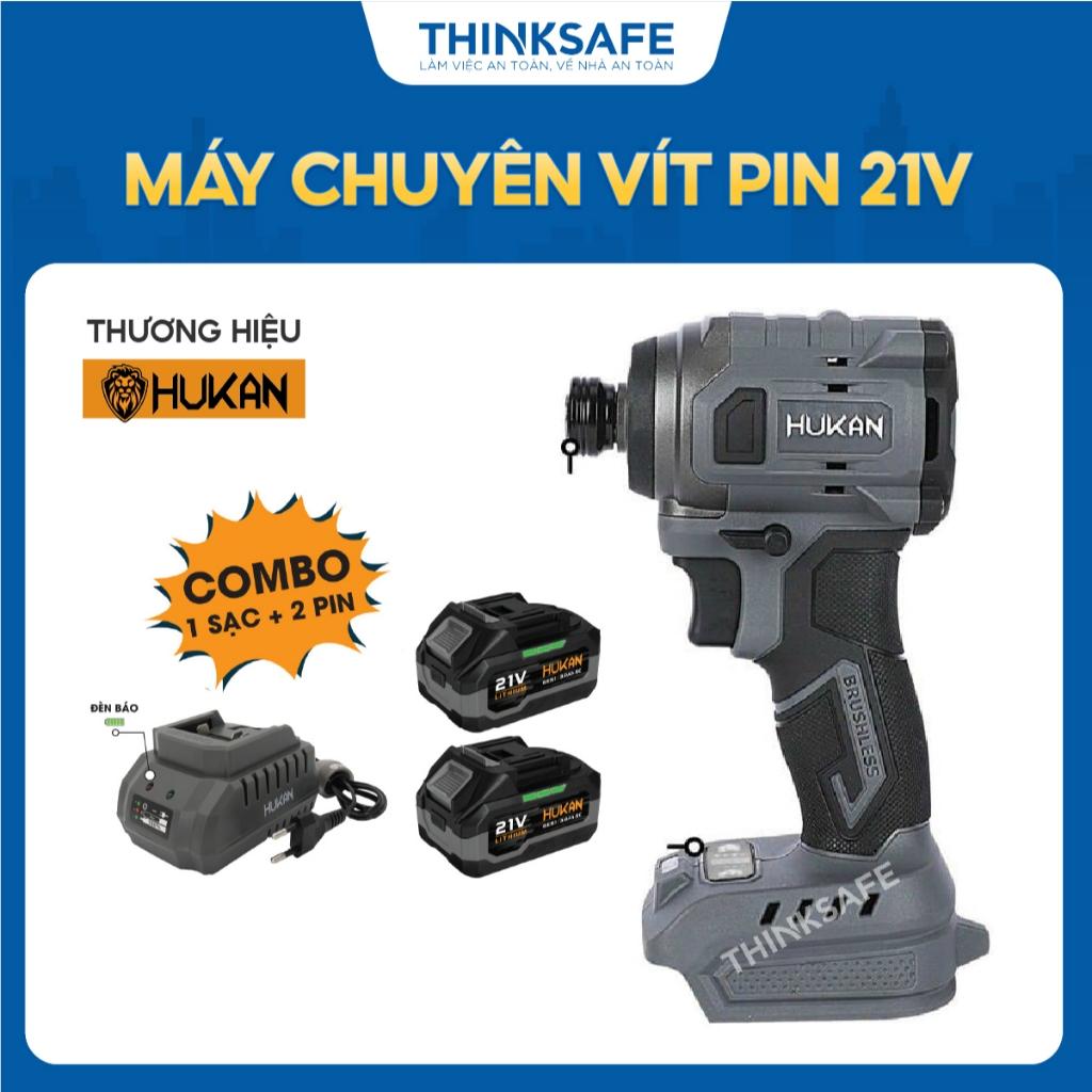 Máy chuyên vít dùng pin HUKAN HM21-G2CVX230N, Lực siết 230N.m, Không chổi than, Máy bắn vít - ThinkSafe