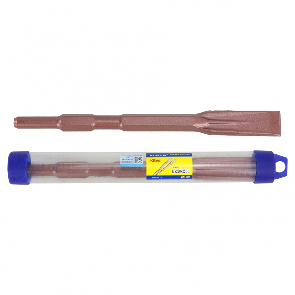 Mũi đục bê tông KingBlue KBVD/ KBVN đầu dẹp và đầu nhọn kích thước 14 -17mm, dài 250 - 280mm
