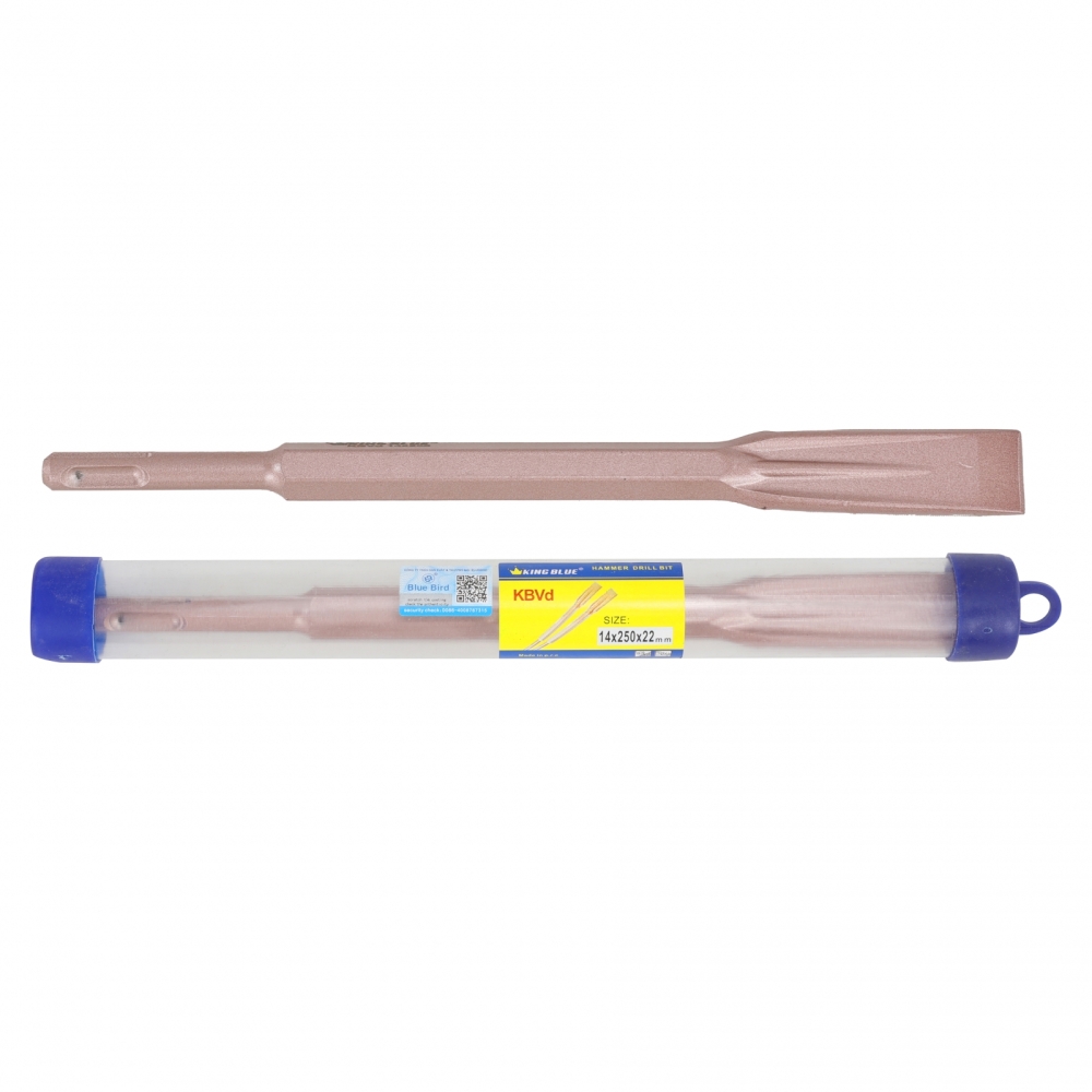 Mũi đục bê tông KingBlue KBVD/ KBVN đầu dẹp và đầu nhọn kích thước 14 -17mm, dài 250 - 280mm