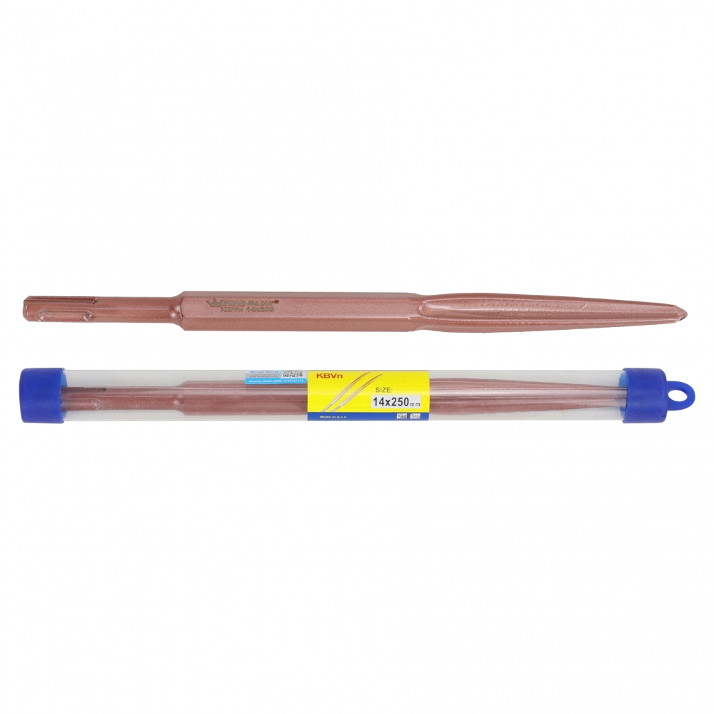 Mũi đục bê tông KingBlue KBVD/ KBVN đầu dẹp và đầu nhọn kích thước 14 -17mm, dài 250 - 280mm