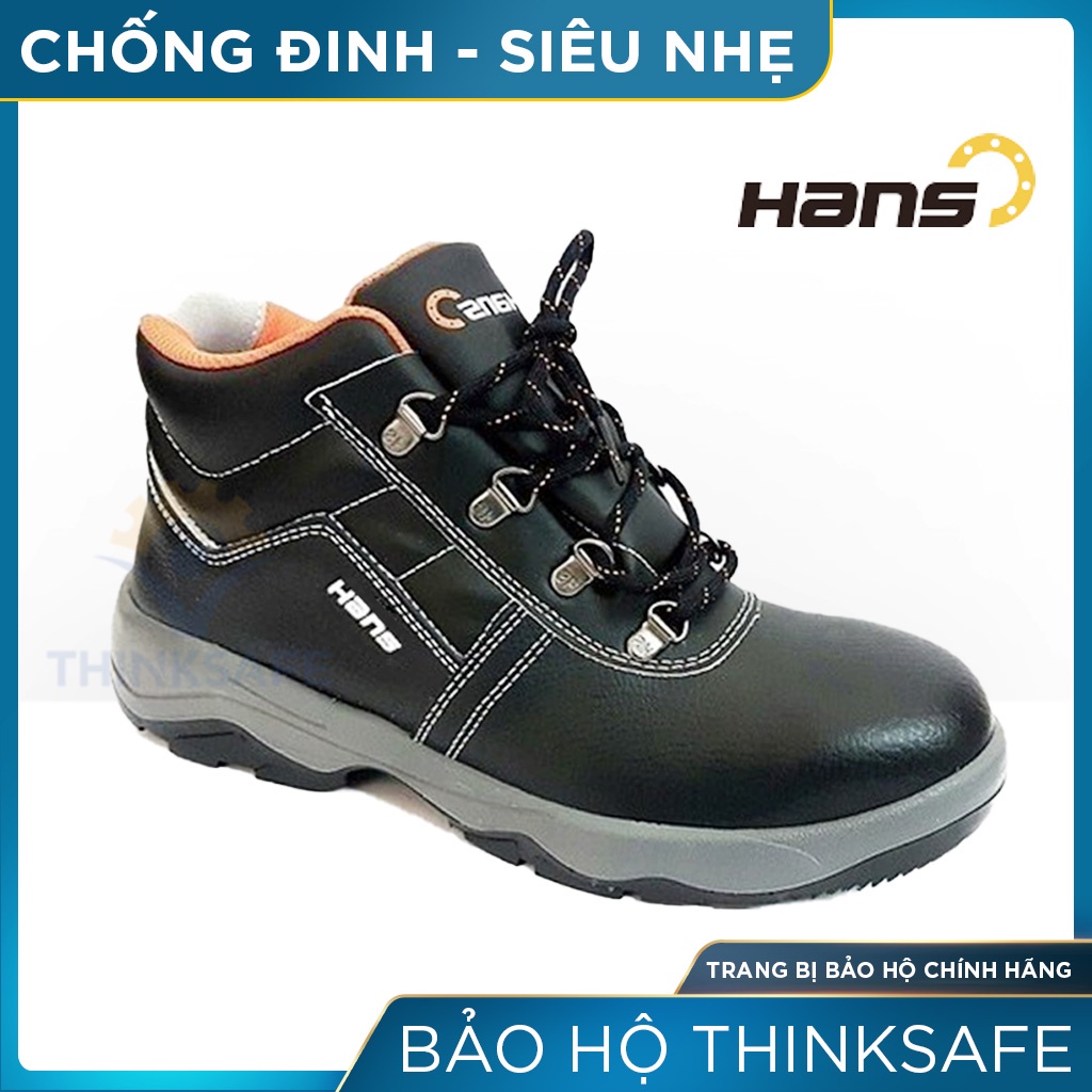 Giày bảo hộ hàn quốc Hans HS55 chống nước, chống đinh, va đập, trơn trượt Giày công trình, nhà máy cao cấp - THINKSAFE