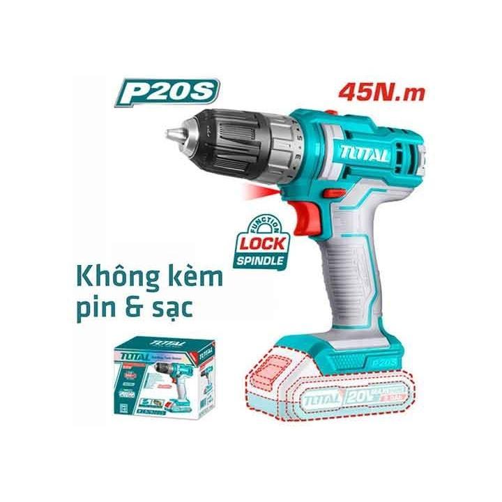 Máy khoan bê tông pin 20V Total lực tác động 1,5J - 4,5J, khả năng khoan bê tông 16-28mm,  Máy khoan cầm tay - Thinksafe