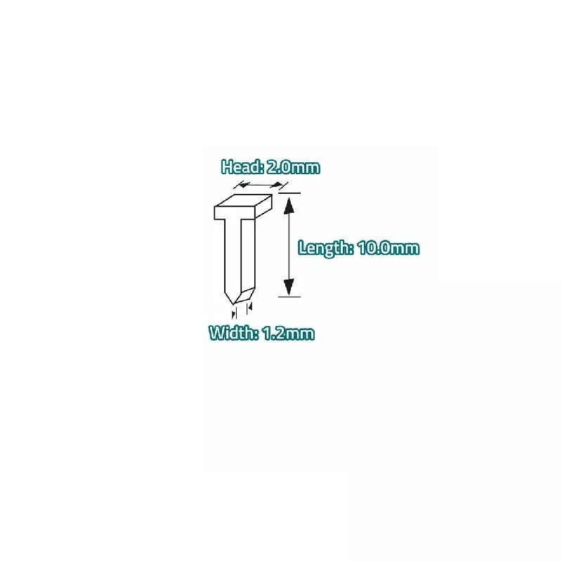 Đinh bấm thẳng 10mm Total THT39105 đầu đinh 2mm, chiều rộng 1.2mm hộp 5000 cái thích hợp cho mã THT31143 - Thinksafe