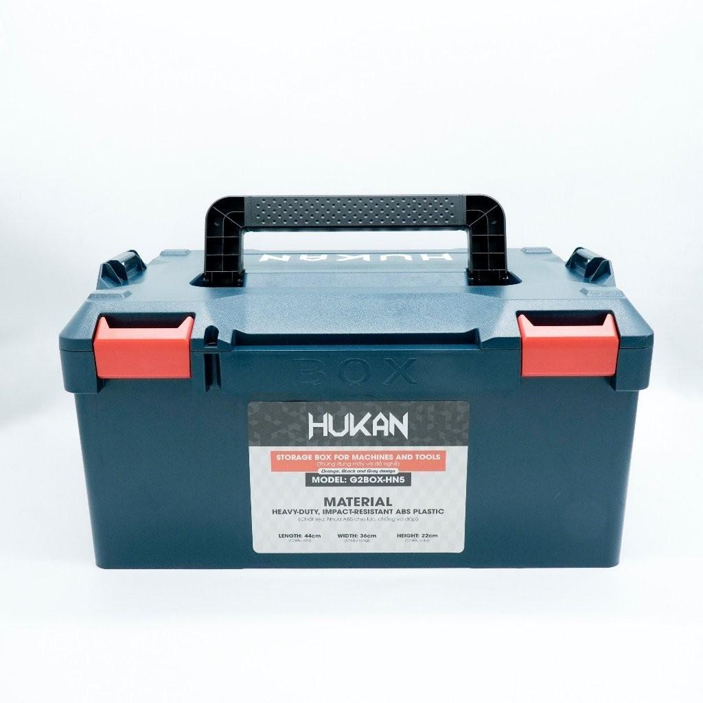 Hộp Đựng Máy Và Đồ Nghề HUKAN G2BOX-HN5 chất liệu Nhựa ABS chịu lực, chống va đập, kích thước 44*36*22cm