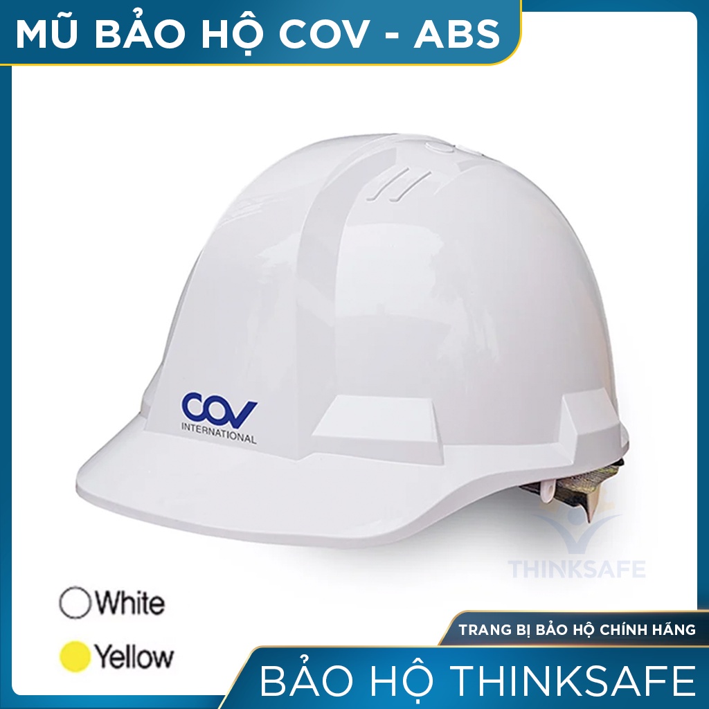 Nón bảo hộ  mũ lao động VINAH-E002 cao cấp COV Hàn Quốc, nhựu ABS bảo vệ đầu, chống va đập đâm xuyên