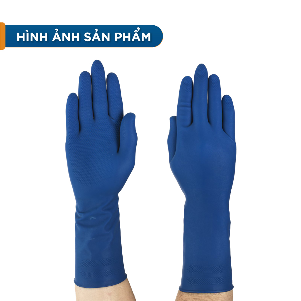 Găng tay chống hoá chất Ansell Blue 14-896