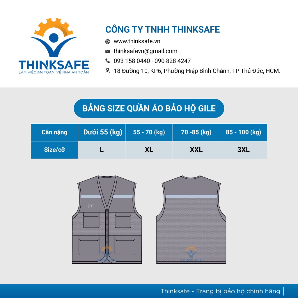 Áo phản quang gile Hàn Quốc TSG02