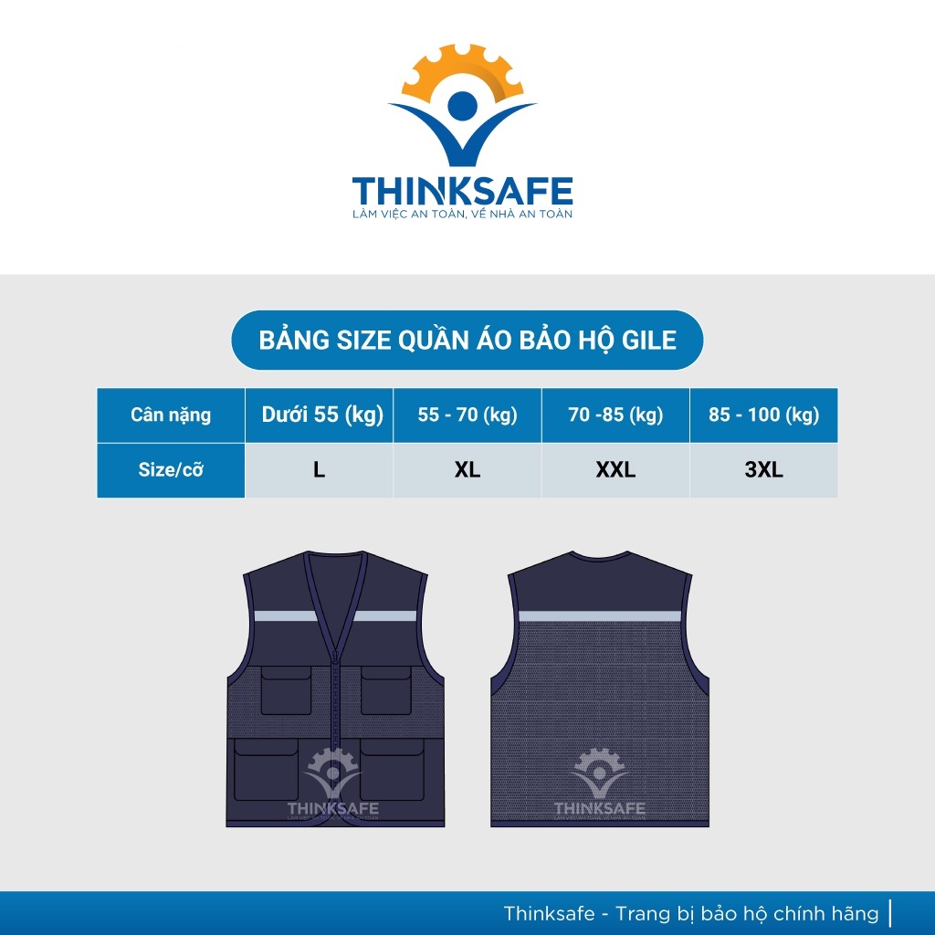 Áo phản quang gile kỹ sư TSG06