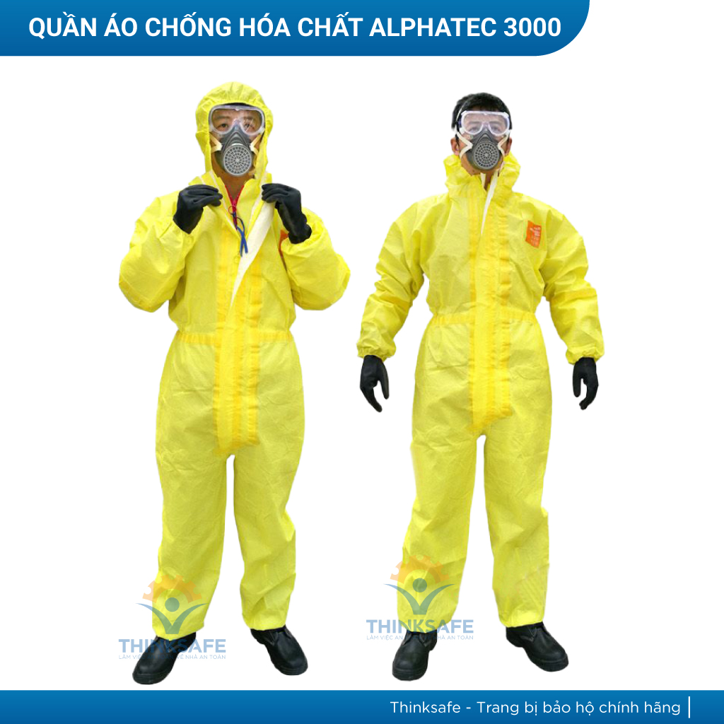 Quần áo bảo hộ chống hóa chất Alphatec 3000