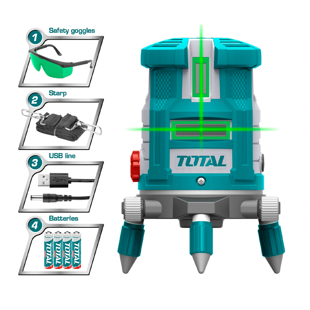 Máy đo mức cân bằng tia lade TOTAL TLL305205