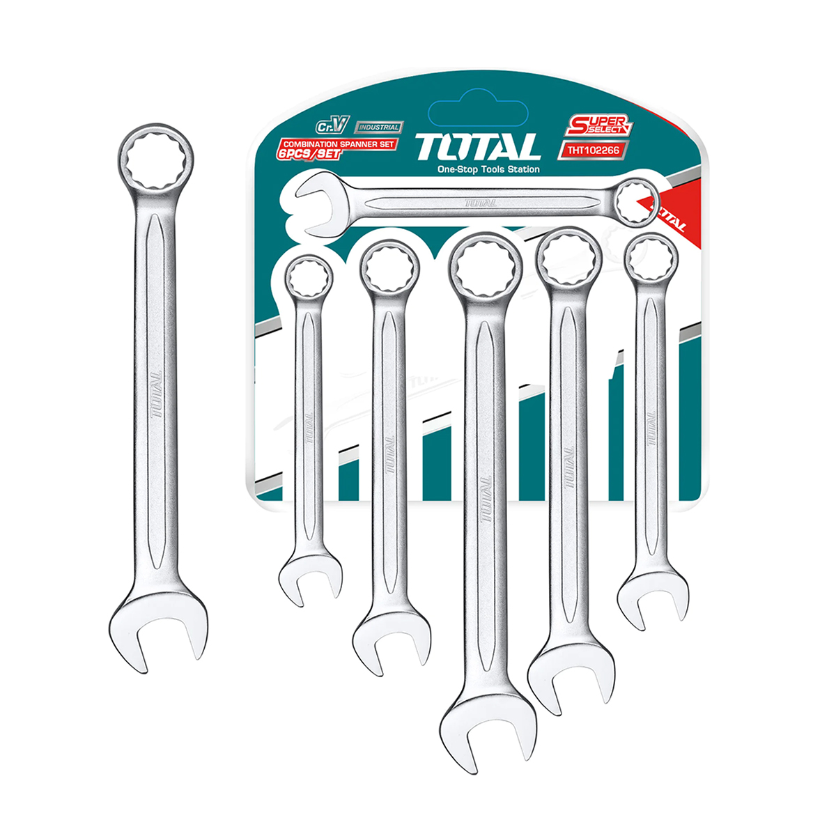Bộ 6 cờ lê vòng miệng TOTAL THT102266