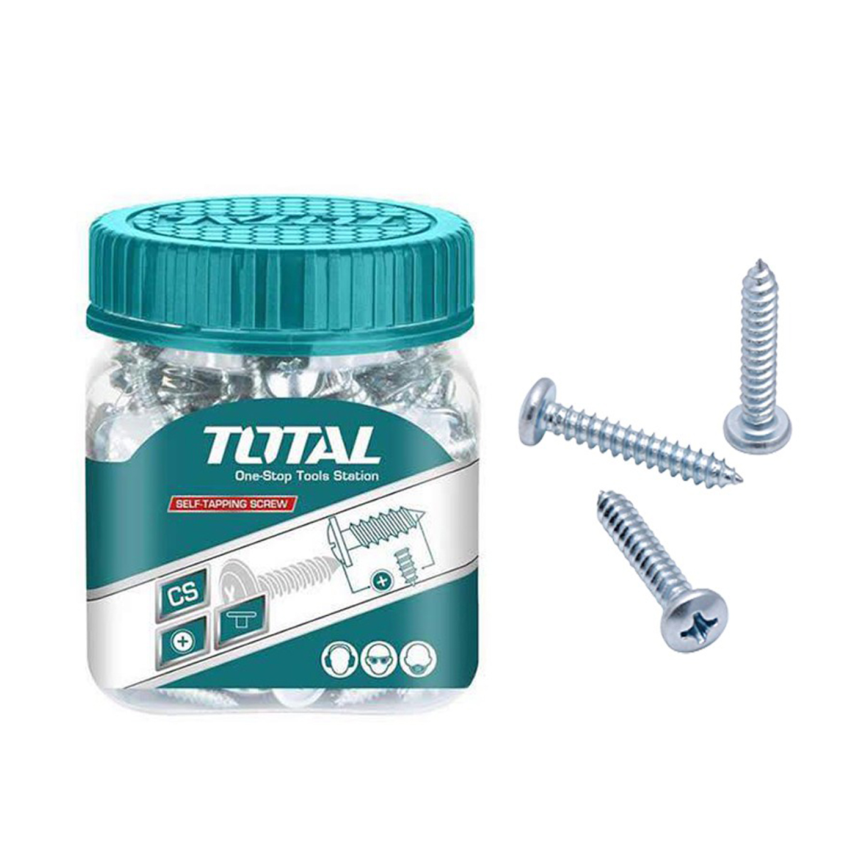 Bộ 200 vít tự khoá ST4.2x19mm TOTAL WJPS4201921