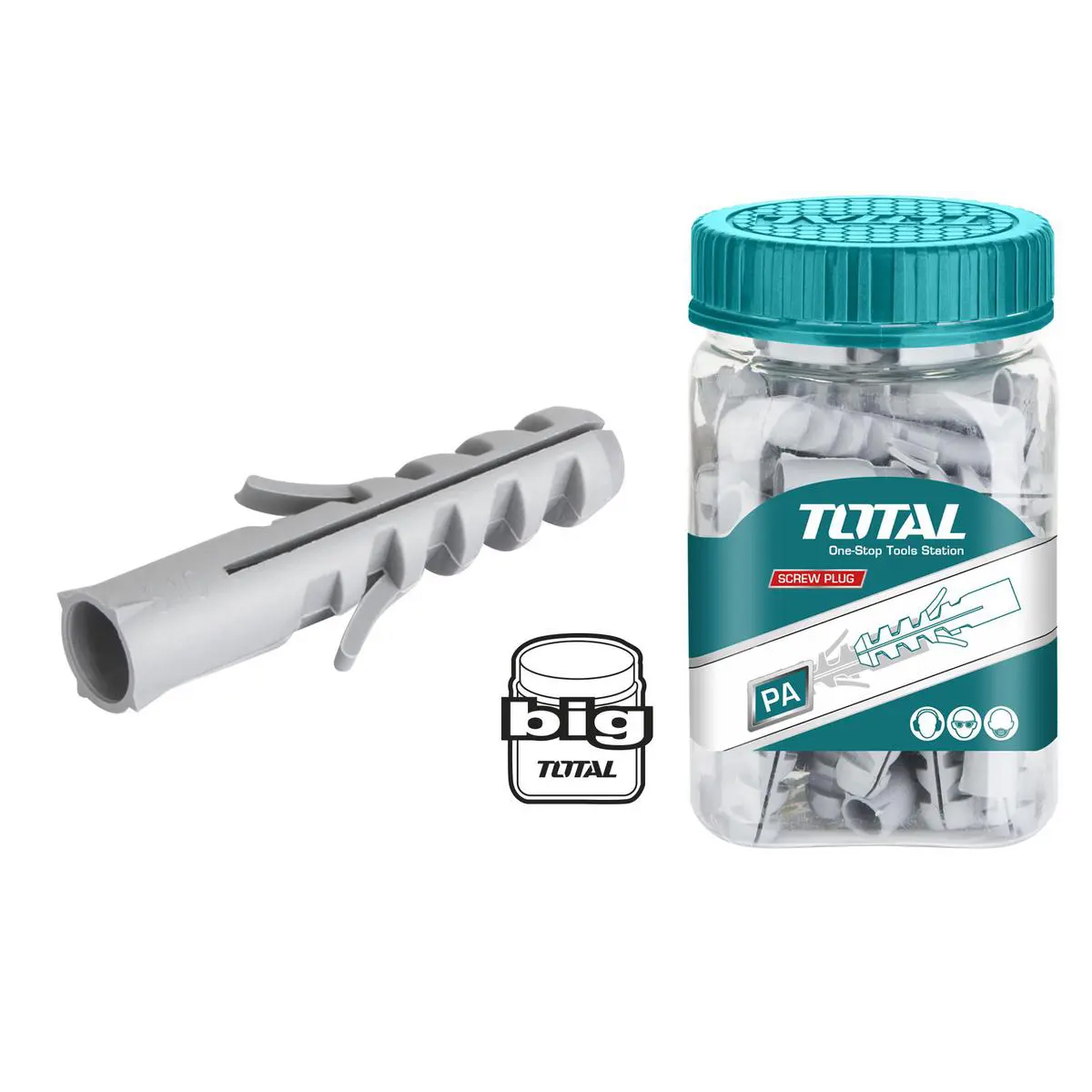 Bộ 200 tắc kê nhựa 6x30mm TOTAL WJSP0603011