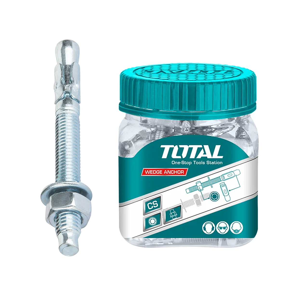 Bộ 30 neo hình nêm M6x55mm TOTAL WJWA0605511