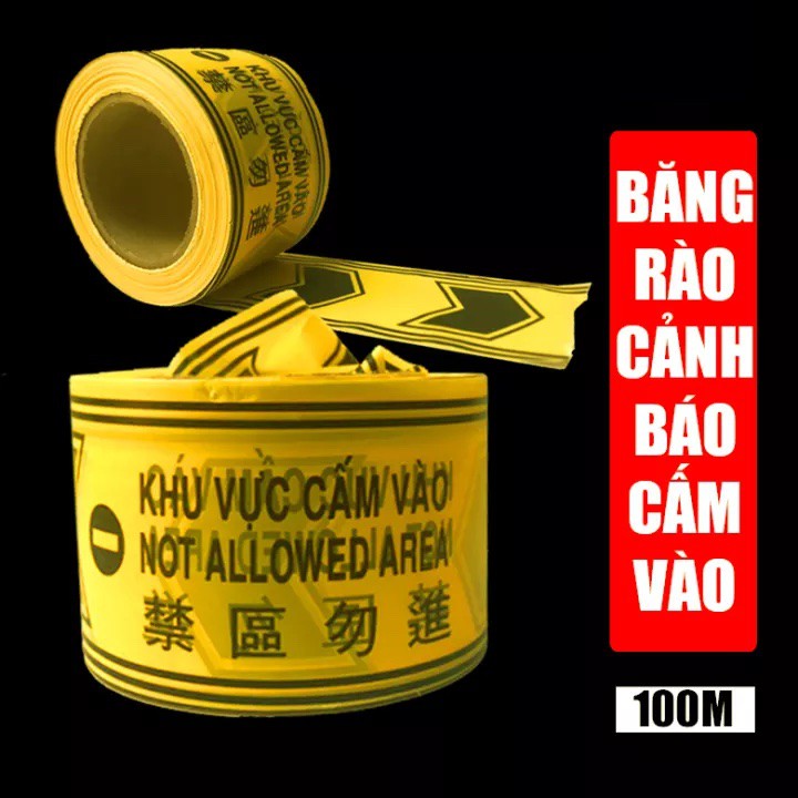 Cuộn băng rào 100M cảnh báo an toàn