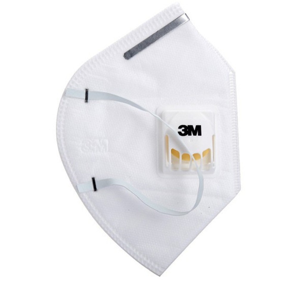 Khẩu trang có van 3M 9001V 3D kháng khuẩn chống bụi mịn phòng dịch dùng trong y tế Khẩu trang 3M chính hãng - THINKSAFE