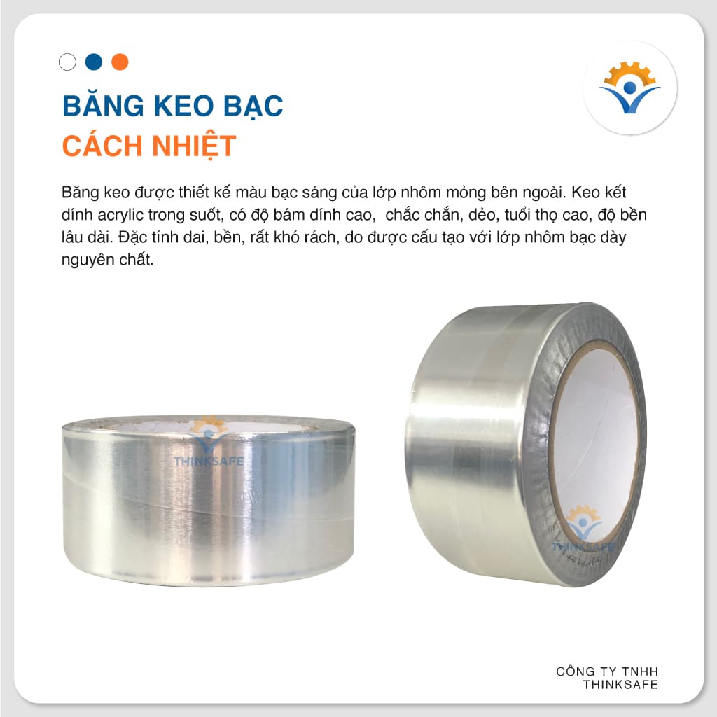 Băng keo bạc cách nhiệt (25m x 5cm x 0.07mm)