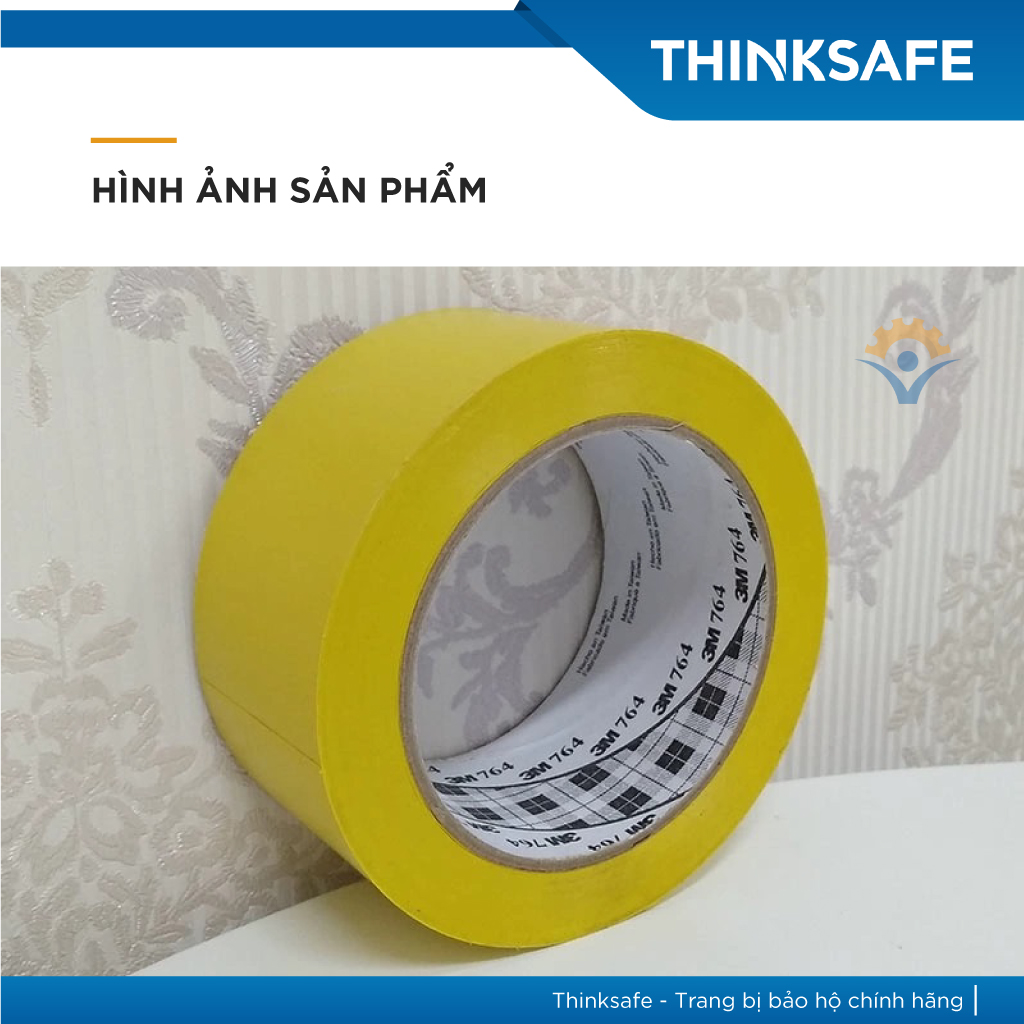 Băng keo dán nền cảnh báo 3M 764 (Màu vàng)