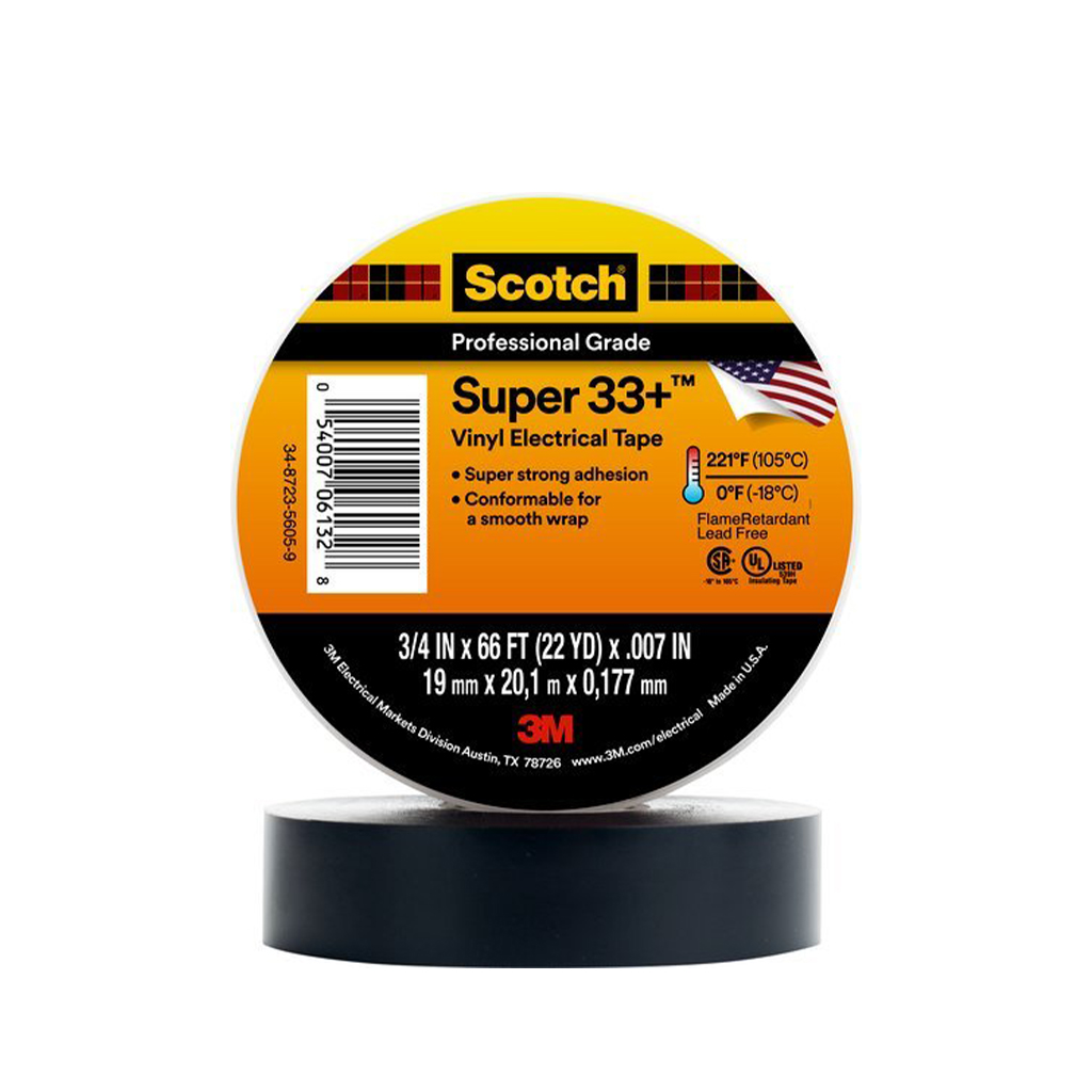 Băng keo điện Scotch 3M Super 33 chịu nhiệt 105 độ