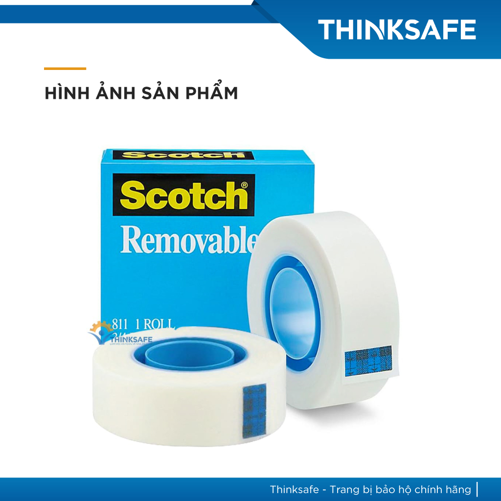 Băng keo một mặt 3M 811 Scotch Removable