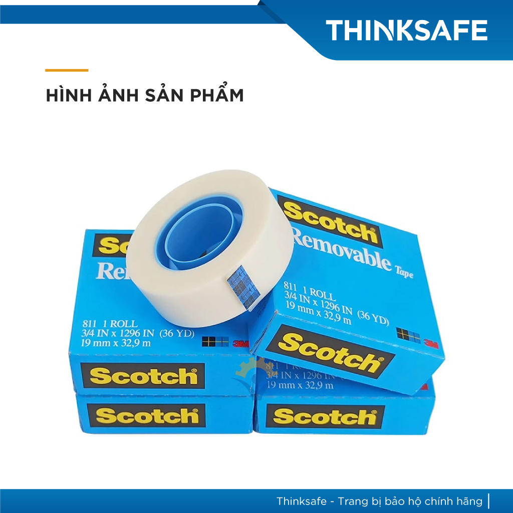 Băng keo một mặt 3M 811 Scotch Removable