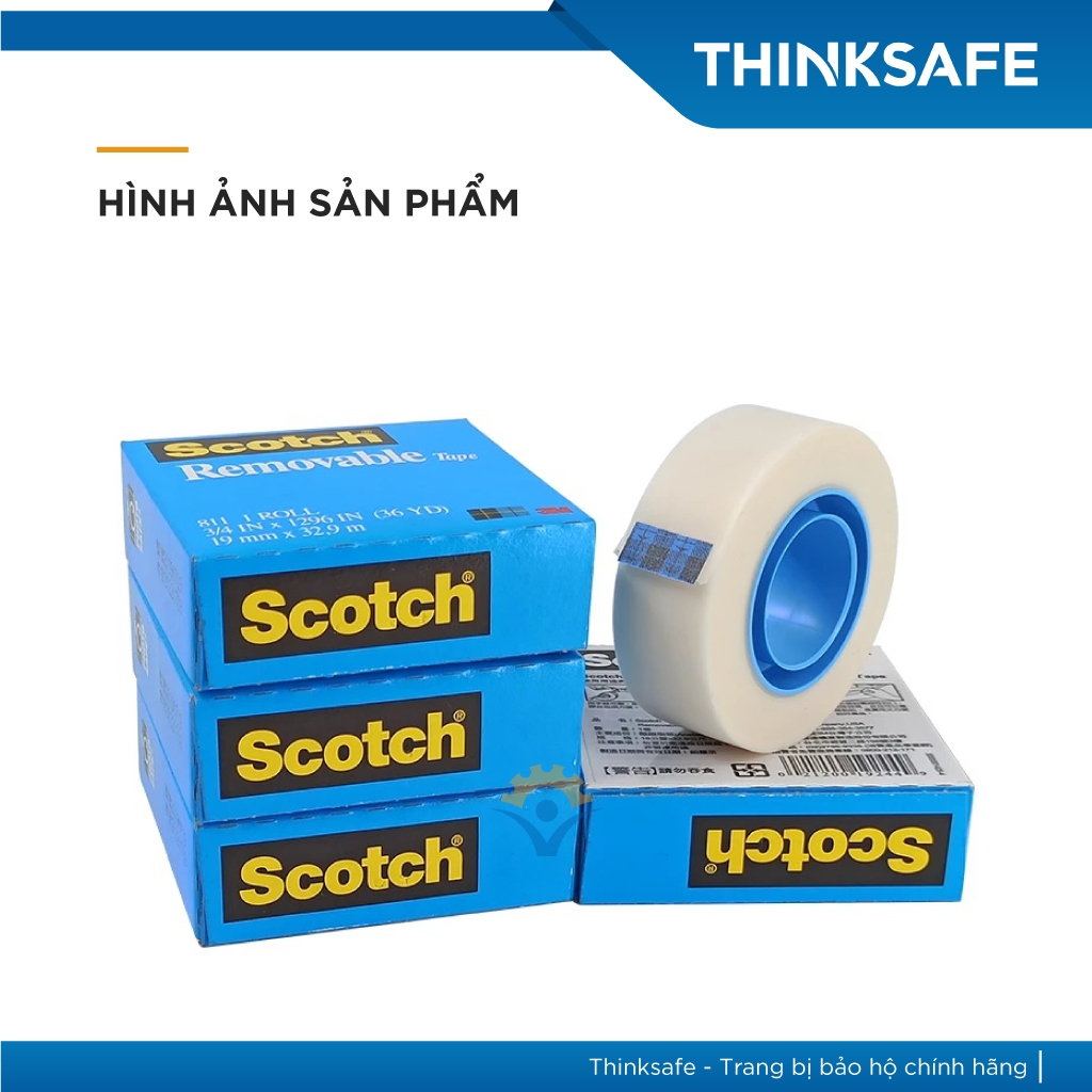 Băng keo một mặt 3M 811 Scotch Removable