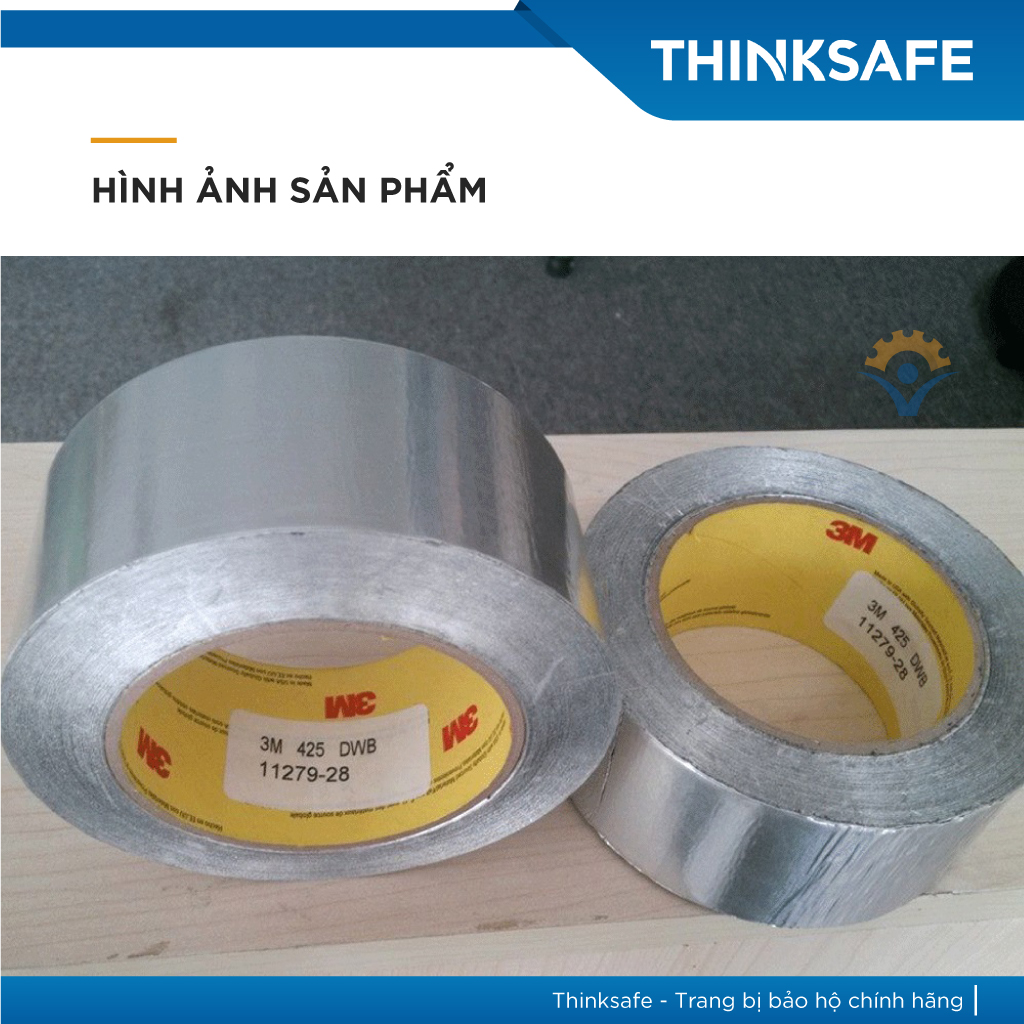 Băng keo nhôm 1 mặt chịu nhiệt cao 3M Aluminum Foil Tape 425