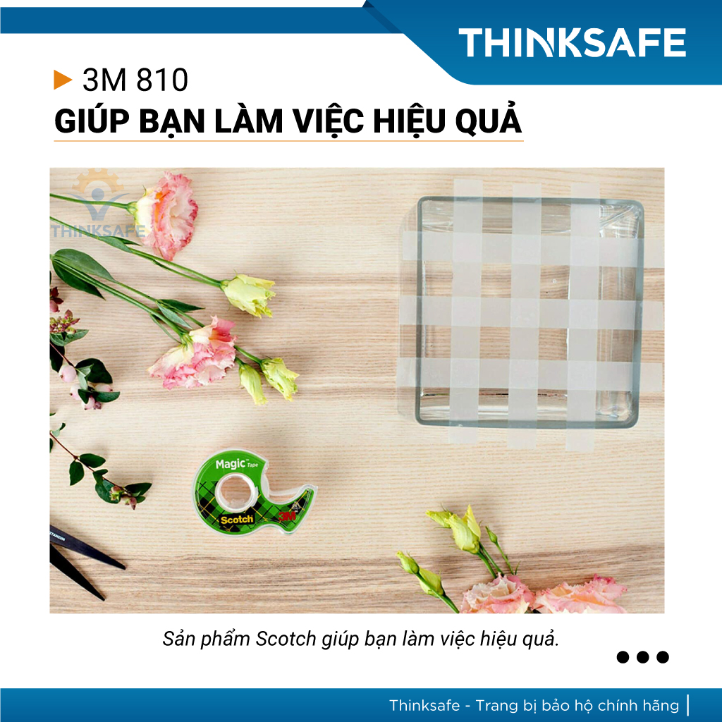 Băng keo siêu mỏng 1 mặt 3M Scotch Magic tapes 810