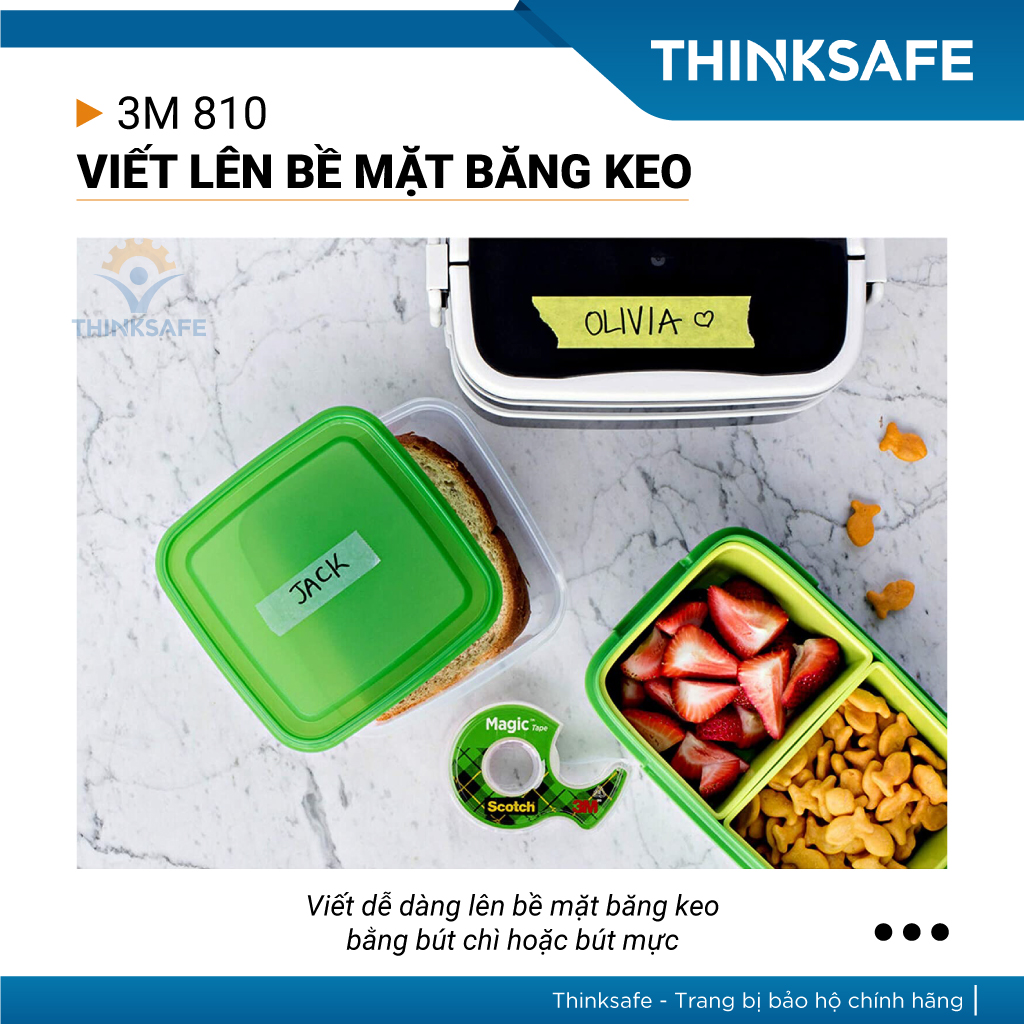Băng keo siêu mỏng 1 mặt 3M Scotch Magic tapes 810