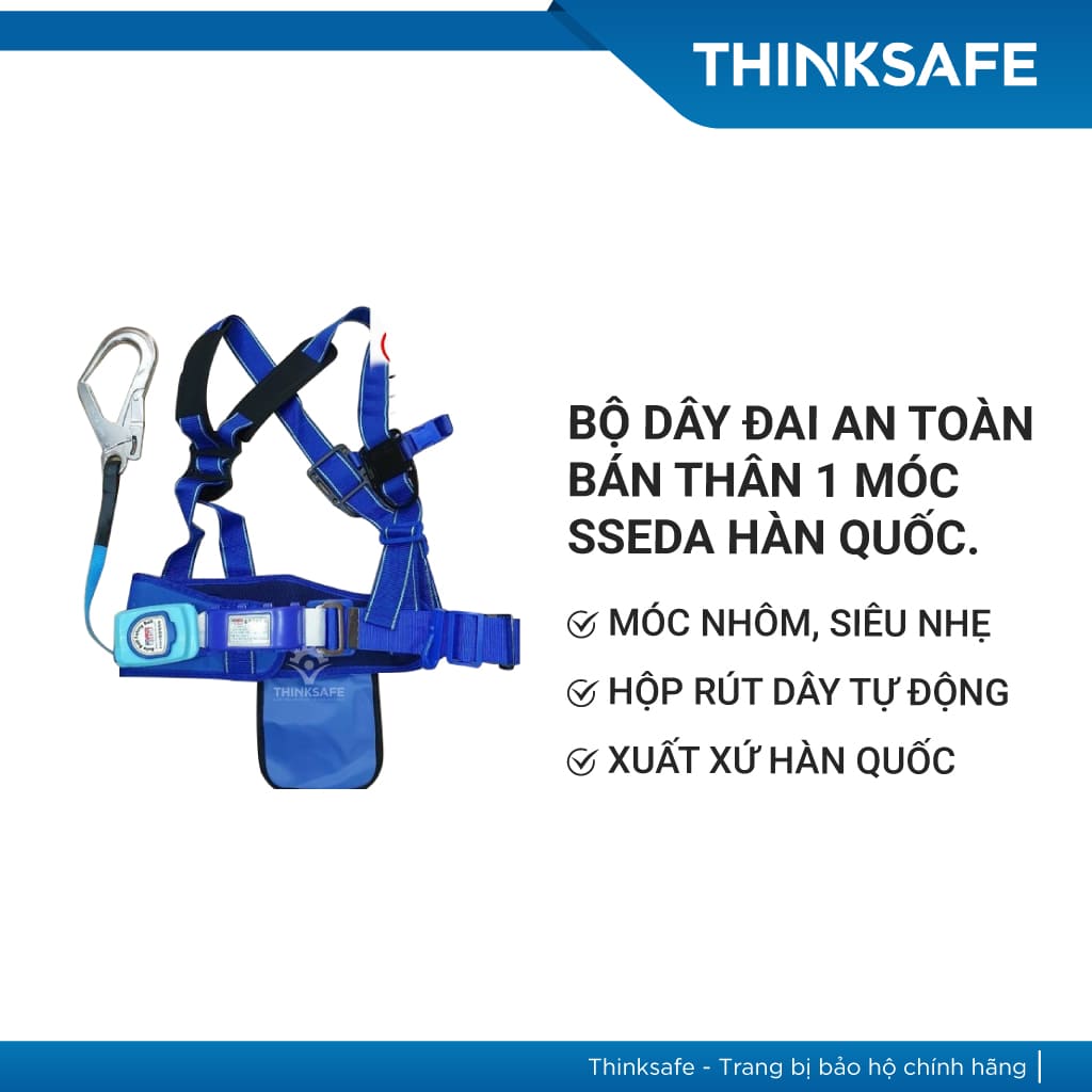 Bộ dây đai an toàn bán thân 1 móc SSEDA SAB 1205