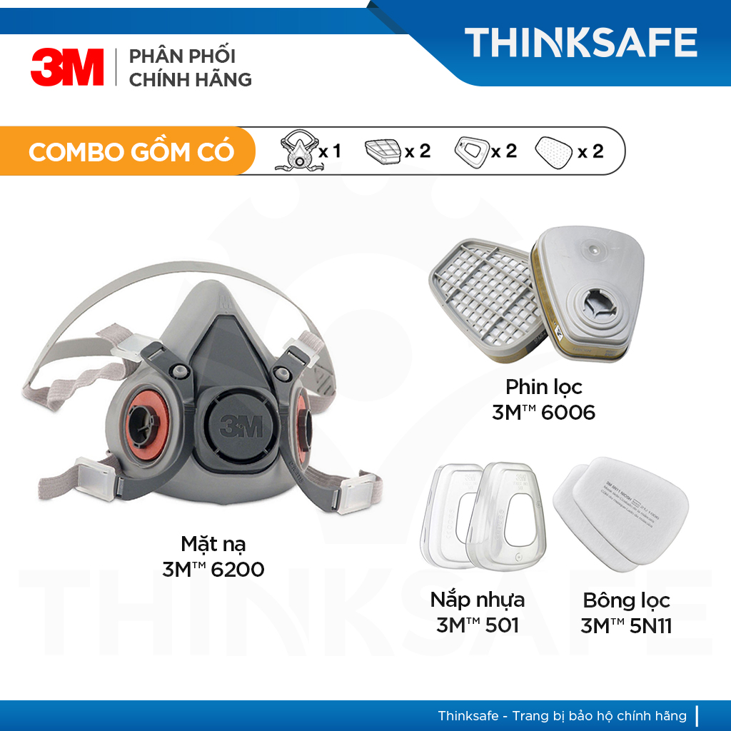 Mặt Nạ Phòng Độc 3M 6200