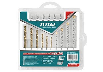 Bộ 16 mũi khoan Total TACSDL11601