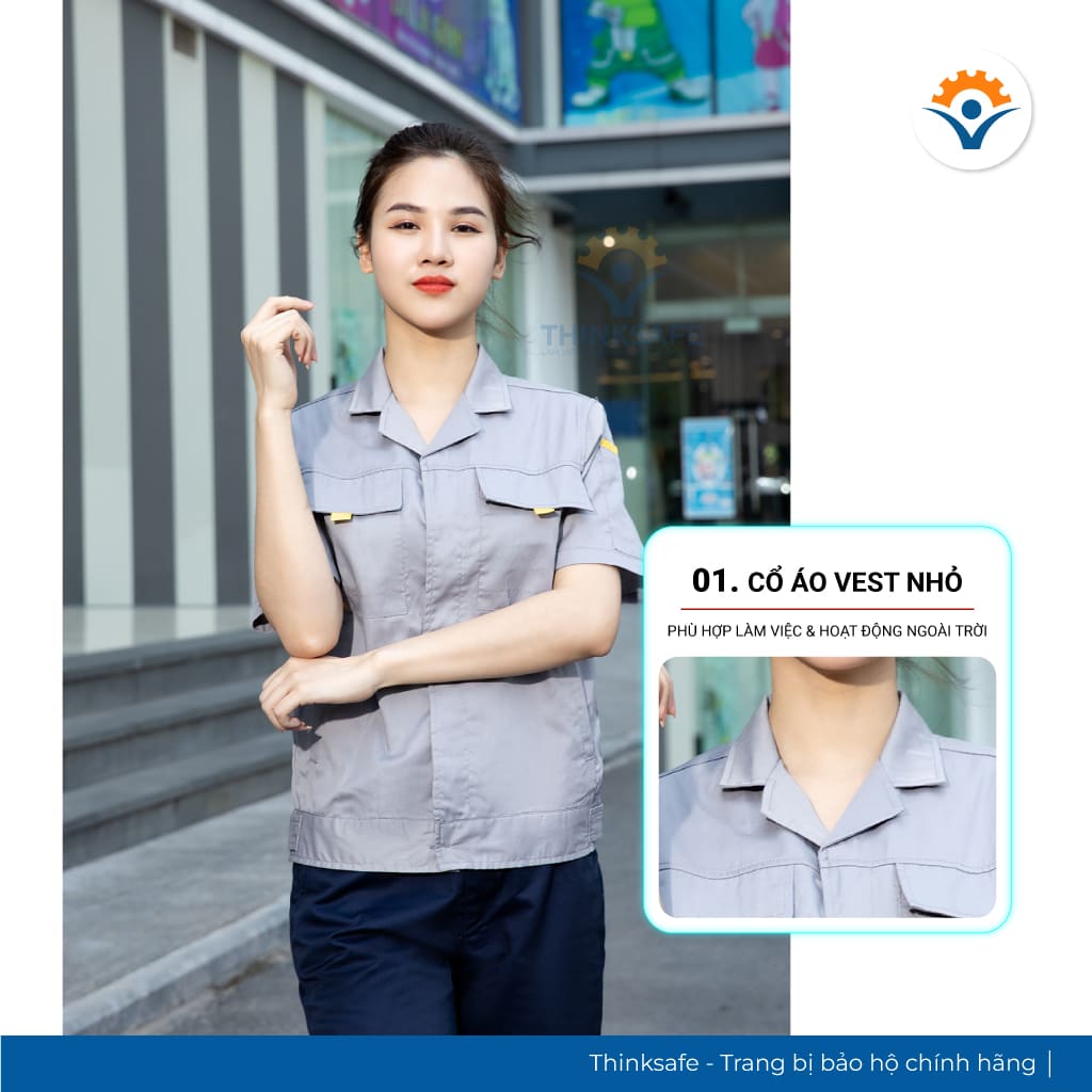Quần áo bảo hộ cao cấp ngắn tay TSKN03