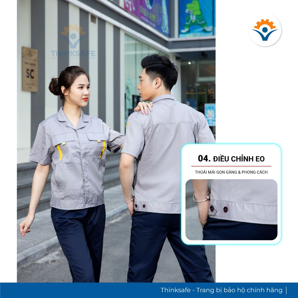 Quần áo bảo hộ cao cấp ngắn tay TSKN03