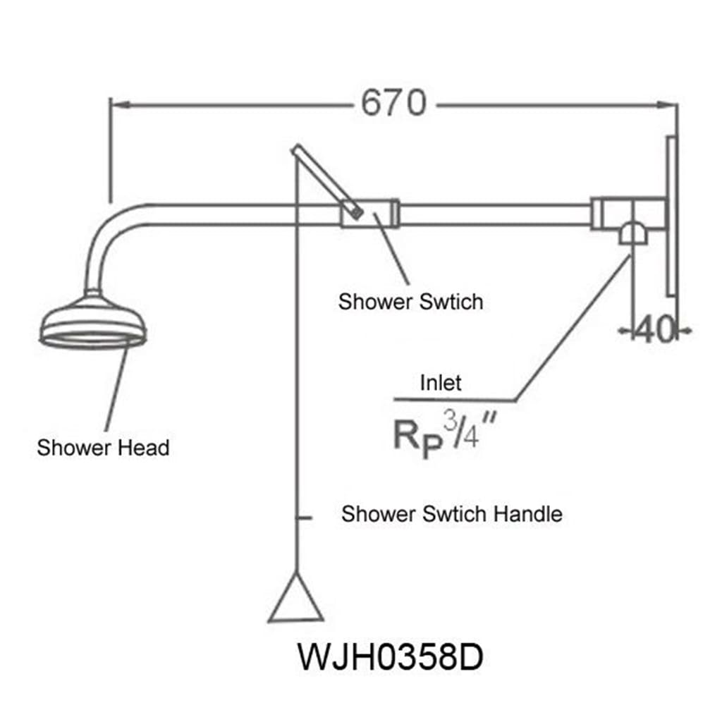 Bồn rửa mắt gắn tường WJH0358D