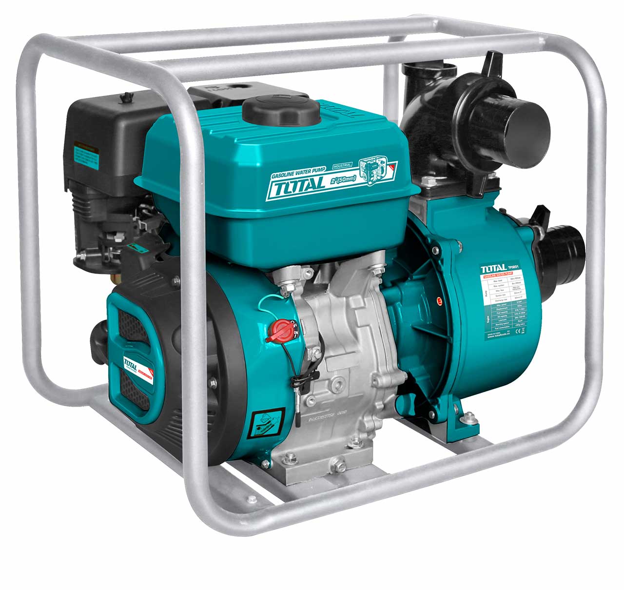 Máy bơm nước dùng xăng Total, đường kính ống hút và xả 25mm - 100mm, hệ thống khởi động giật nổ - Thinksafe