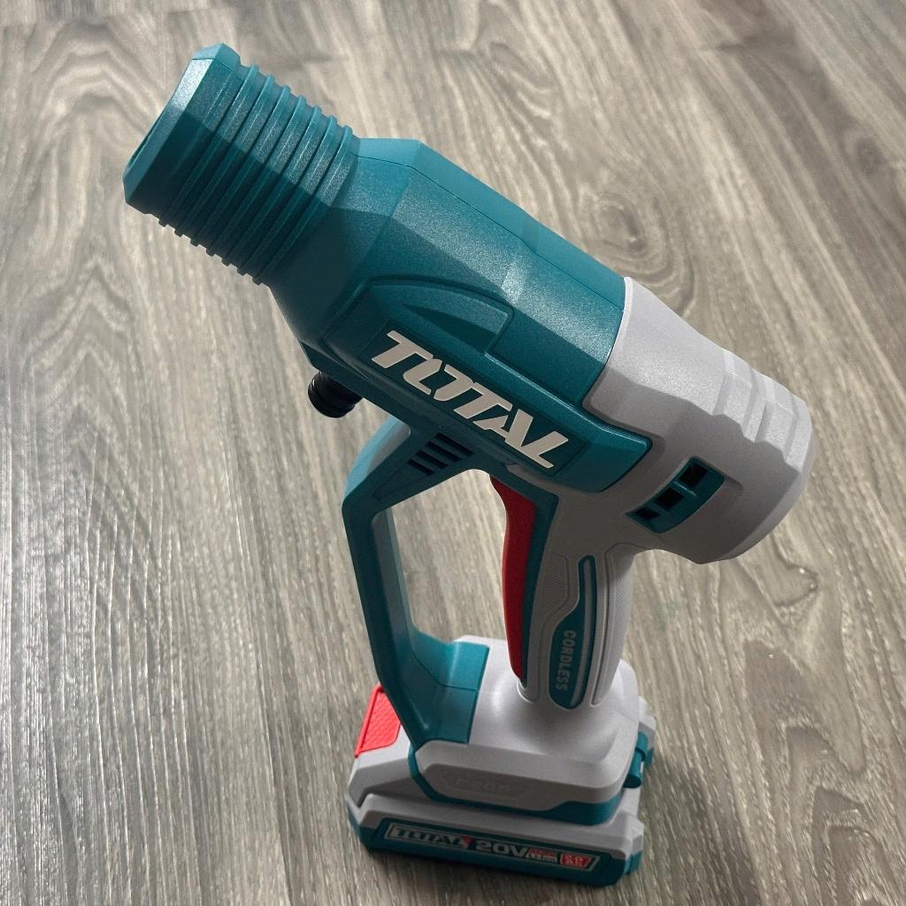 Máy xịt rửa áp lực pin 20V Total TPWLI20362 Máy rửa xe pin 24.8 bar, lưu lượng 2.8 lít/phút kèm phụ kiện