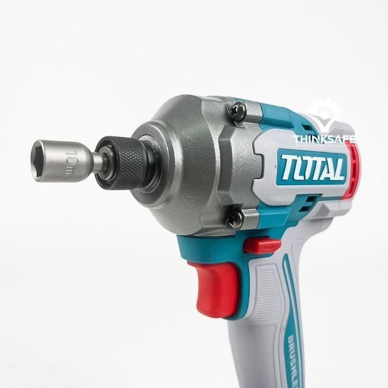 Máy siết vít dùng pin không chổi than TOTAL TIRLI2028, momen xoắn cực đại 285Nm, 3 tốc độ điều chỉnh