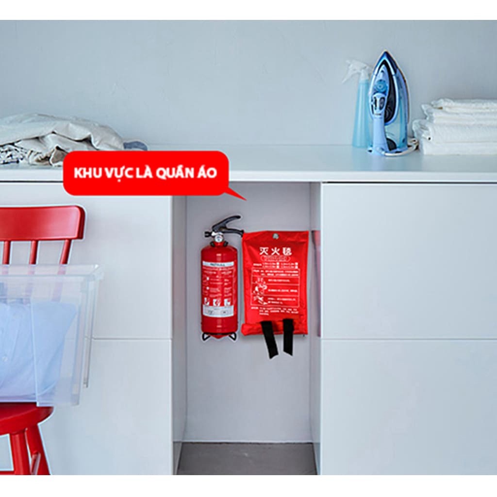 Chăn dập lửa sợi thủy tinh, chịu nhiệt độ cao, kích thước 1m2 và 2m dễ sử dụng, bạt phủ máy móc khi hàn - THINKSAFE