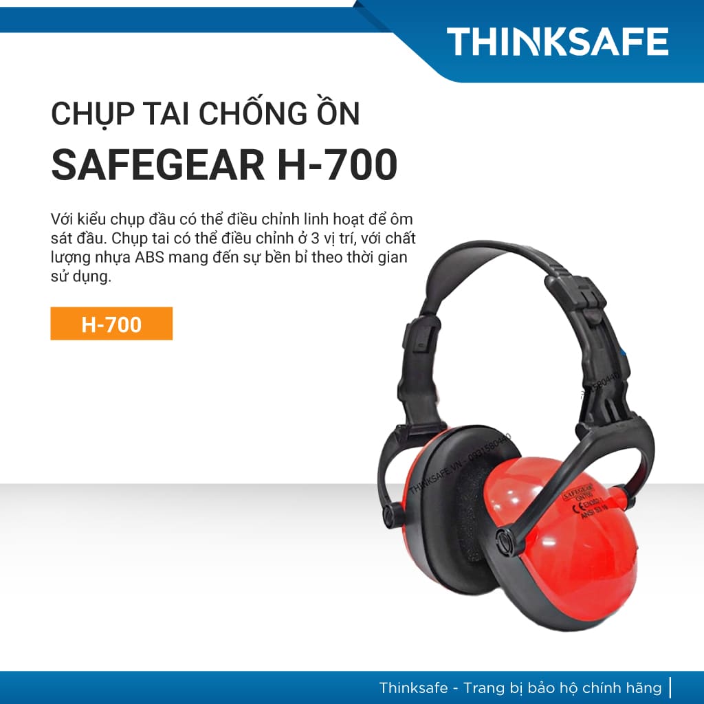 Chụp tai chống ồn Safegear H700