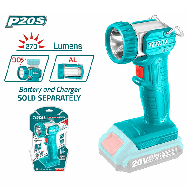Đèn di động dùng pin 20V Total TWLI20258