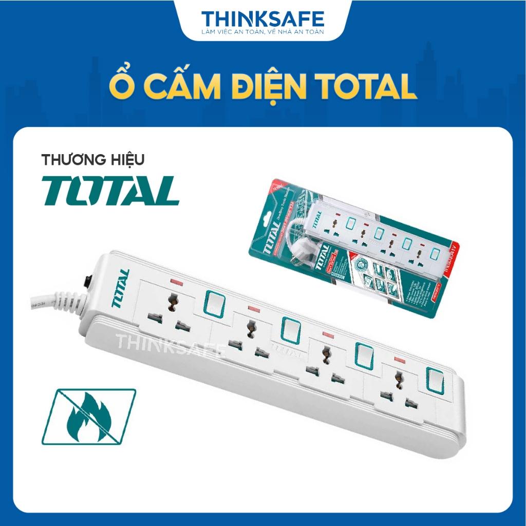 Ổ Cắm Điện TOTAL THES03041V-THES23042V, 4 ổ cắm mở rộng, Có chất liệu chống cháy, Ổ Cắm cao cấp - Thinksafe