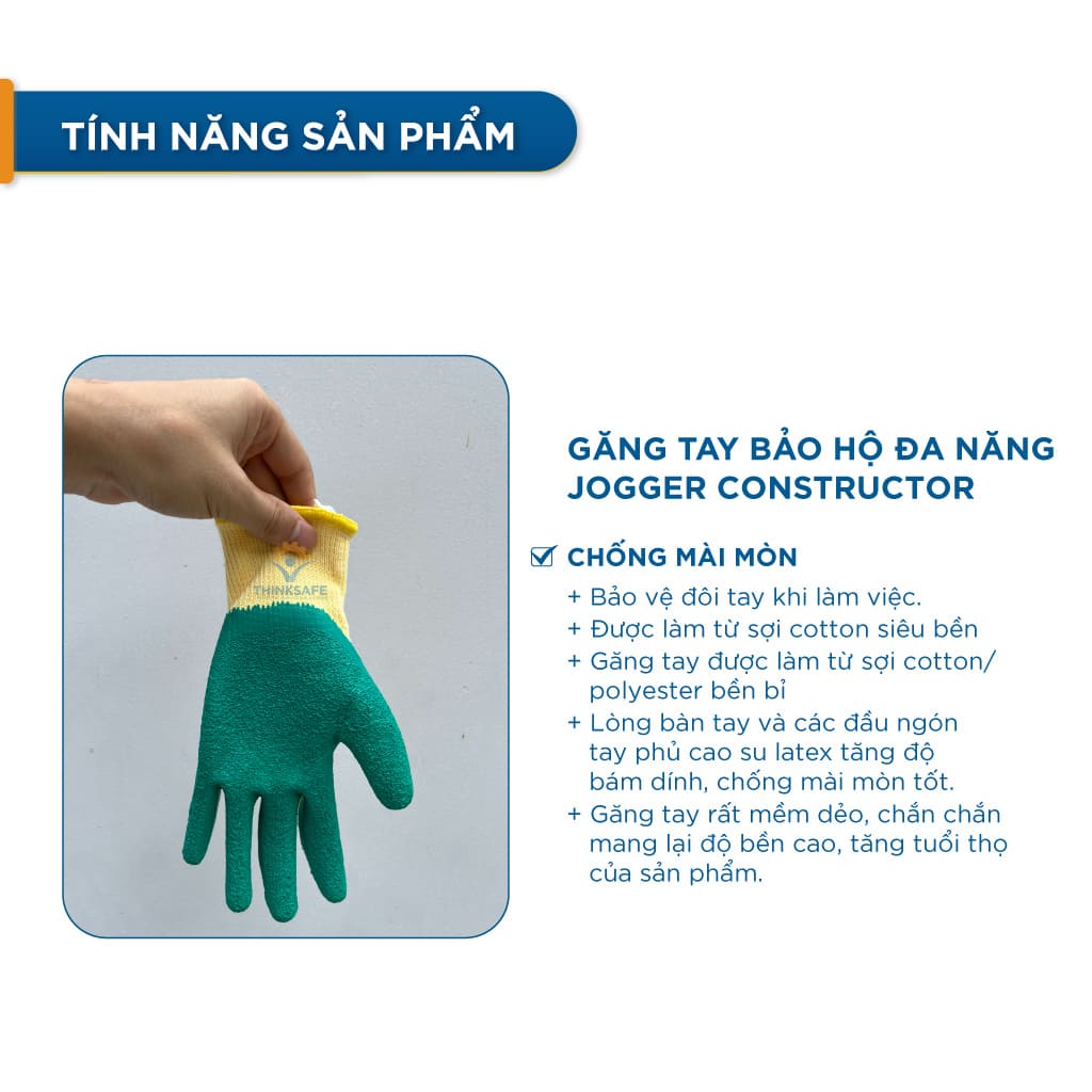 Găng tay bảo hộ đa năng Jogger Constructor | Siêu bám
