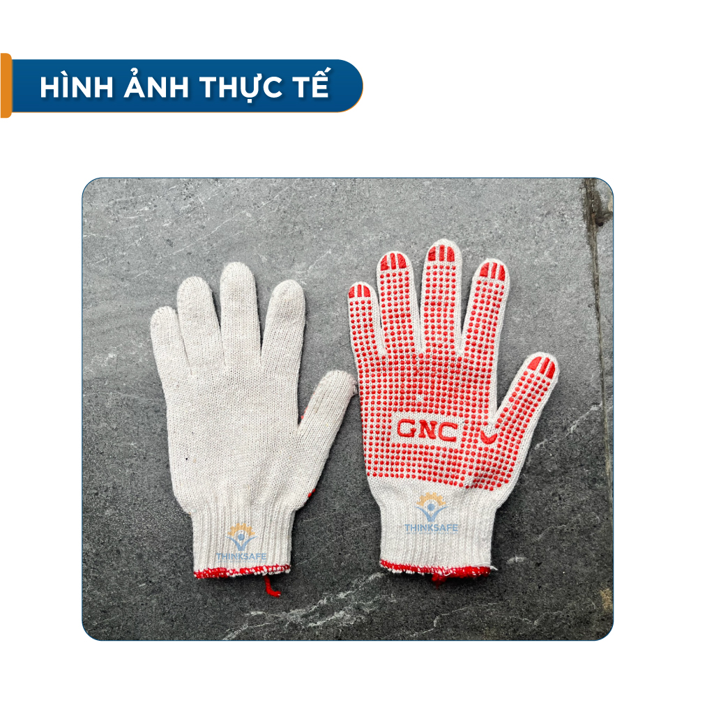 Găng tay phủ hạt nhựa ôm tay GNC