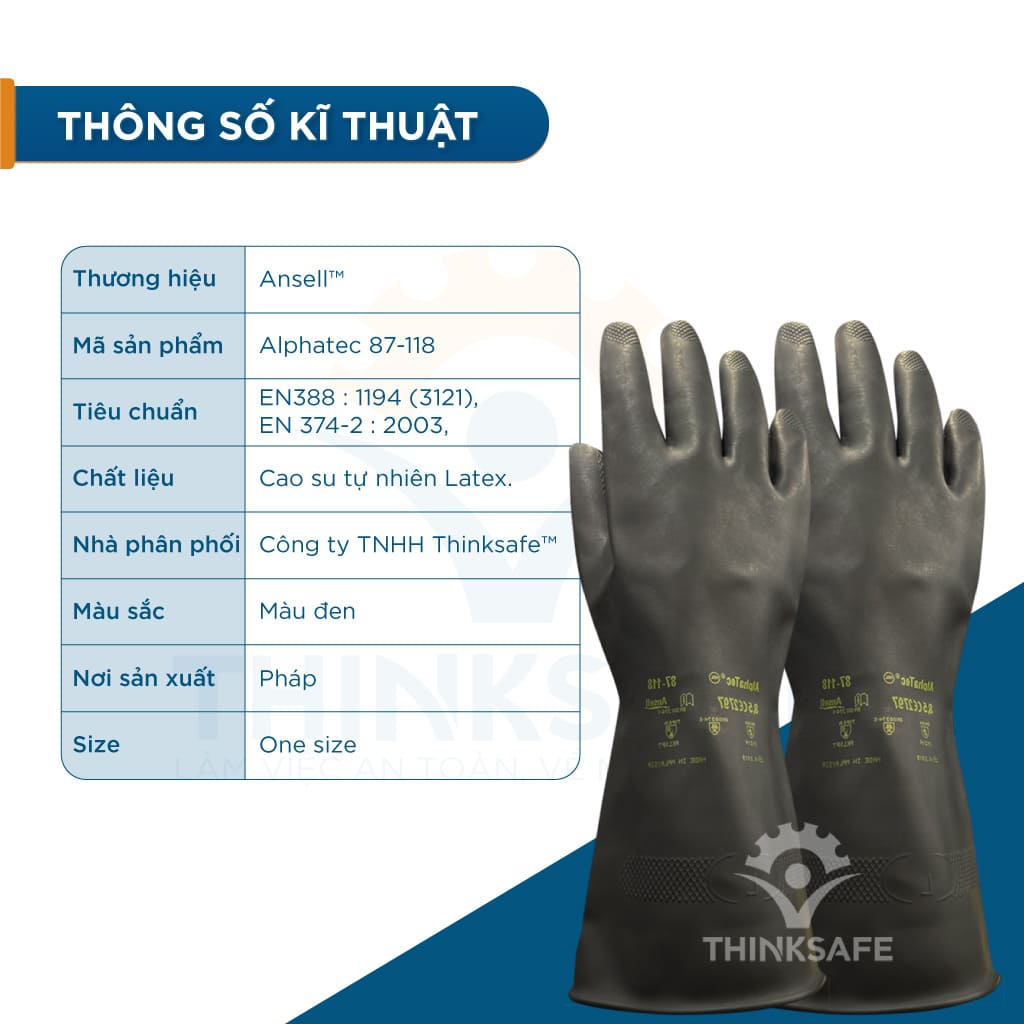 Găng tay chống axit Alphatec 87-118