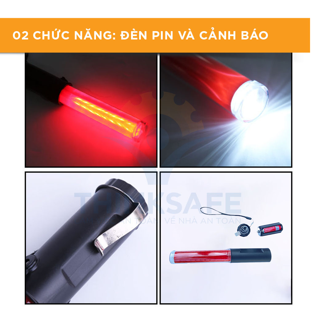 Gậy đèn led điều tiết giao thông 54cm và 25cm