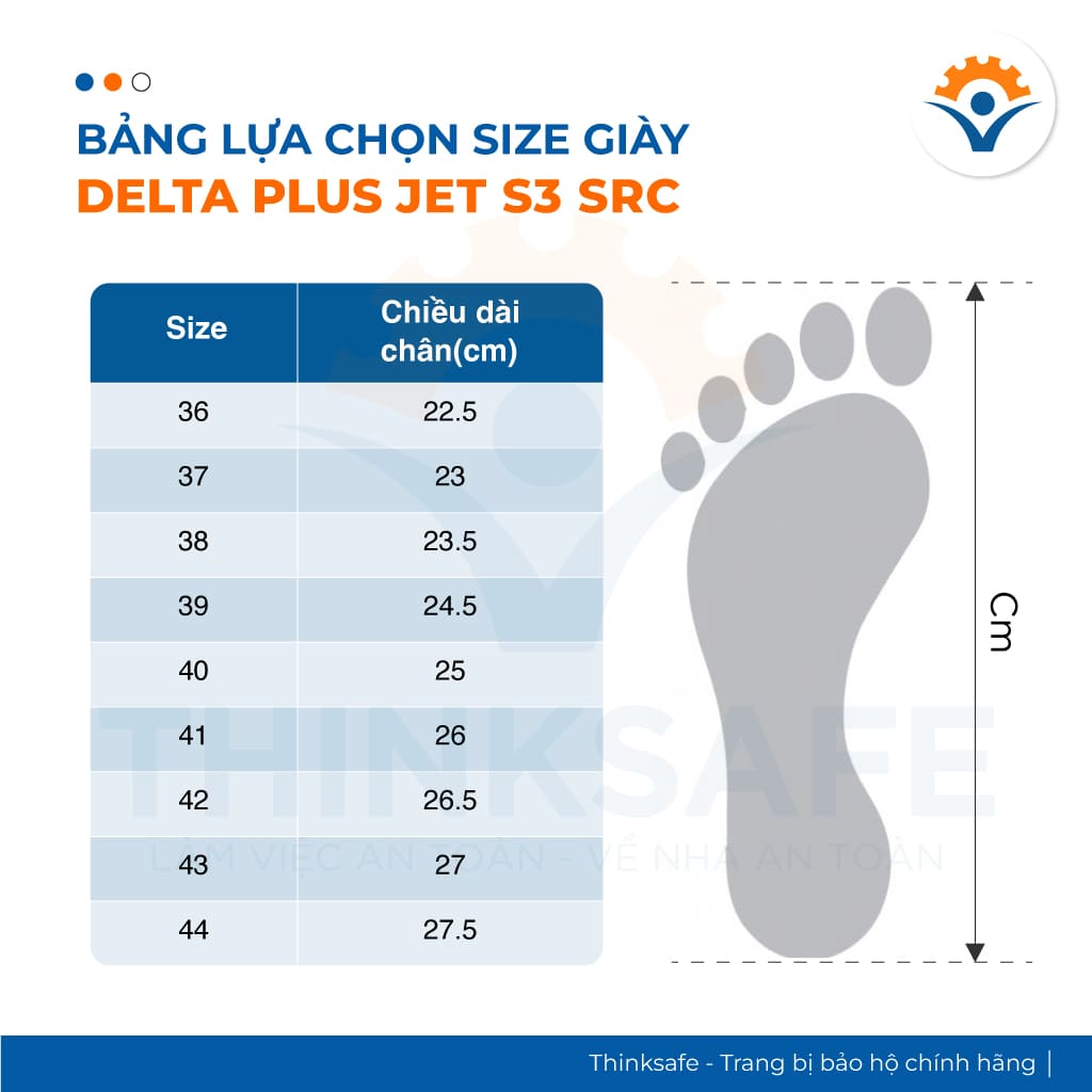 Giày bảo hộ lao động Deltaplus JET3 S3