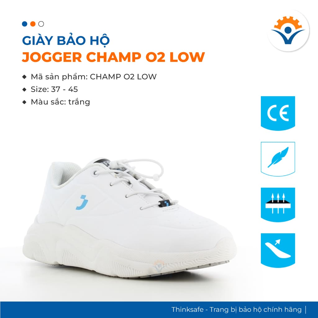 Giày đi trong bệnh viện và bếp SAFETY JOGGER CHAMP O2 LOW ESD FO SRC